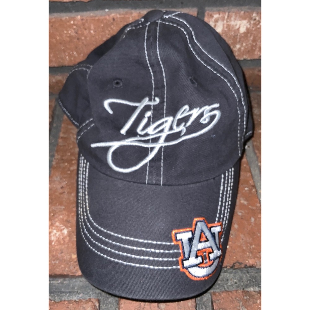 Auburn Tigers Hat Captivating Headgear Navy Blue Contrast Stitch Adjustable Cap